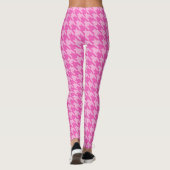 Roze Leggings van de Houndstooth door Francoise (Achterkant)