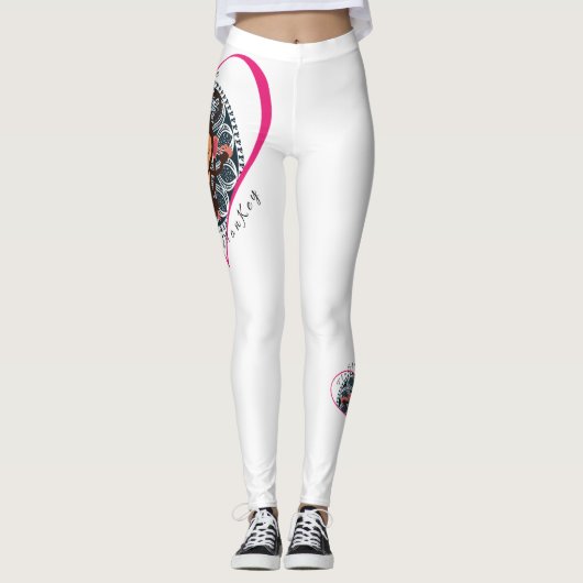 Roze Leggings van de keizersaap van de overheid vo (Voorkant)