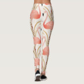 Roze Leggings van de Werkout van Flamingo (Achterkant)