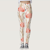 Roze Leggings van de Werkout van Flamingo (Voorkant)