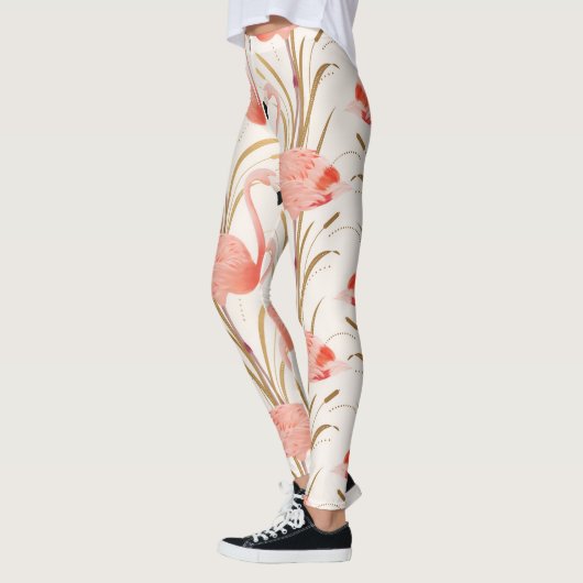 Roze Leggings van de Werkout van Flamingo (Links)