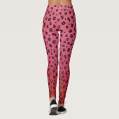 Roze Leggings van Leppard - Valentijnse Yoga Pants (Achterkant)