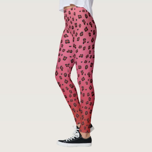 Roze Leggings van Leppard - Valentijnse Yoga Pants (Links)
