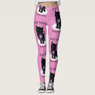 Roze leggings van zacht kat