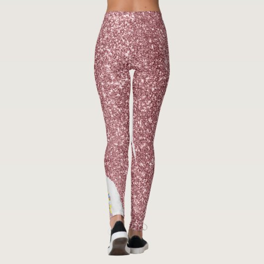 Roze Leggings voor glitter (Achterkant)