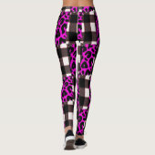 Roze Leggings voor het afdrukken van de luipaard (Achterkant)