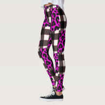 Roze Leggings voor het afdrukken van de luipaard