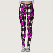 Roze Leggings voor het afdrukken van de luipaard (Voorkant)