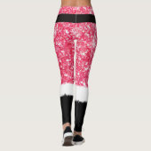 Roze Leggings voor kerstkerstmis met kleur Kostume (Achterkant)