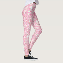 Roze Leggings voor mousserende glitter