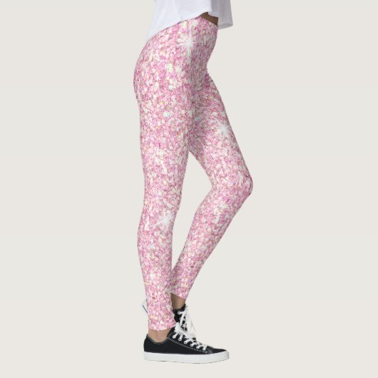Roze Leggings voor mousserende glitter (Rechts)