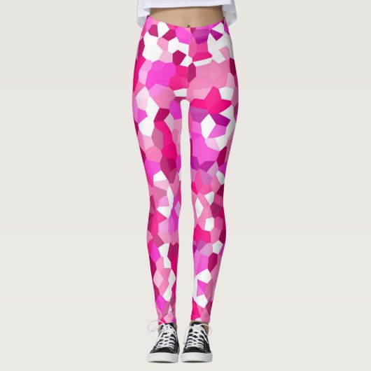 Roze Leggings voor mozaïeken (Voorkant)