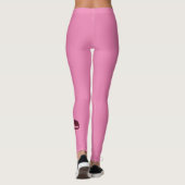 Roze leggings voor schaatsen - Geboren op schaats  (Achterkant)