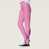 Roze leggings voor schaatsen - Geboren op schaats  (Links)