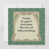 Roze Lelie - Bloem Betekenis Vriendschap Wenskaart (Achterkant)