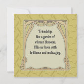 Roze Lelie - Bloem Betekenis Vriendschap Wenskaart (Achterkant)