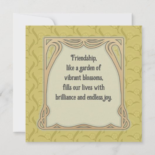 Roze Lelie - Bloem Betekenis Vriendschap Wenskaart (Achterkant)