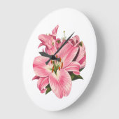Roze lelie bloemboeket grote klok (Hoek)