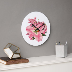 Roze lelie bloemboeket grote klok