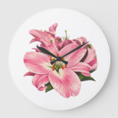Roze lelie bloemboeket grote klok (Voorkant)