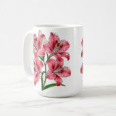Roze Lelie Boeket Koffiemok (Voorkant links)