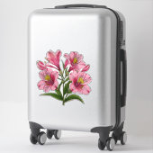 Roze Lelie Boeket Sticker (Koffer)