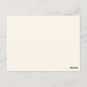 Roze Lelie Botanische Trouwuitnodiging Briefkaart (Achterkant)