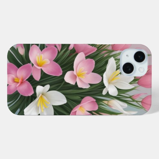 Roze lelie iPhone / iPad case (Achterkant (horizontaal))