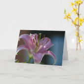 ROZE LELIE KAART (Gele Bloem)