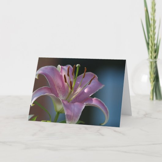 ROZE LELIE KAART (Voorkant)