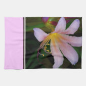 Roze lelie keukendoek theedoek (Horizontaal)