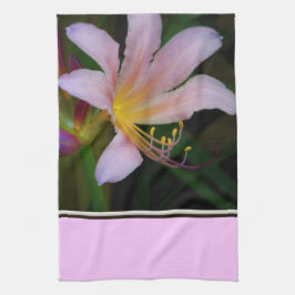 Roze lelie keukendoek theedoek