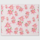 Roze lelie matte inpakpapier (Vlak)