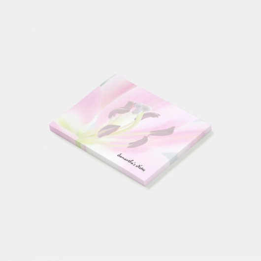 Roze lelie notities post-it® notes (Schuin)