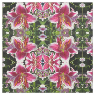 Roze lelie roze bloemenroze bloem tropische bloem stof