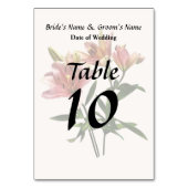 Roze Lelie Trio Kaart (Achterkant)