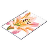 roze leliebloem | Waterverf bloemenschilderij Notitieboek (Linkerzijde)