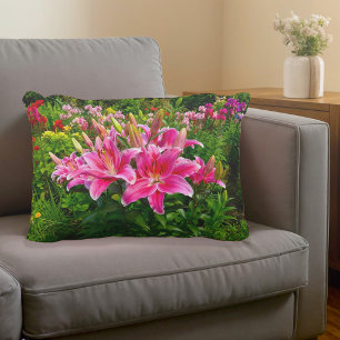 Roze lelies accentkussen accent kussen