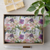 Roze lelies bloemig paars decoupage tissuepapier (Geschenk)
