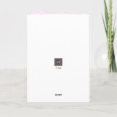 Roze Lelies Bruid & Bruid Trouw Kaart (Achterkant)