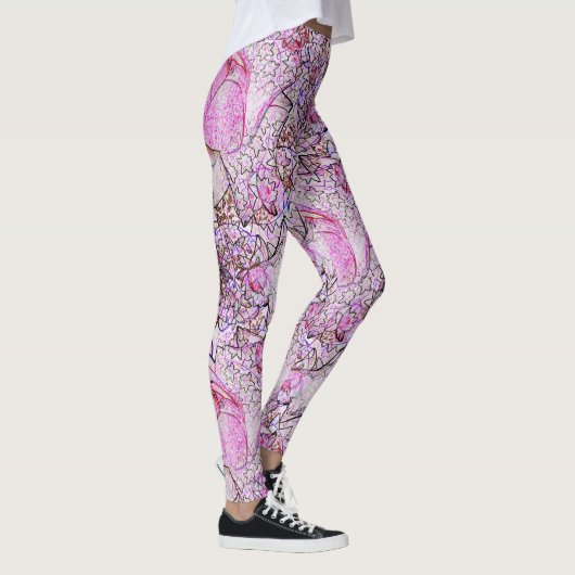 Roze Lelies..... Leggings (Rechts)