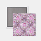 Roze Lelies..... Magneet (Voorkant / Achterkant)