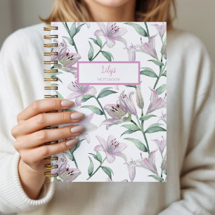 Roze Lelies Persoonlijk Dagboek Notitieboek