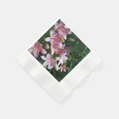 Roze Lelies Servet (Hoek)