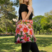 Roze Lelies Tote Tas