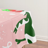 Roze Lelijke Kerstboom koe Tafelkleed (Voorbeeld)