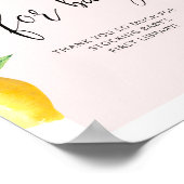 Roze Lemon boeken voor baby Poster (Hoek)