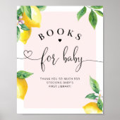Roze Lemon boeken voor baby Poster (Voorkant)