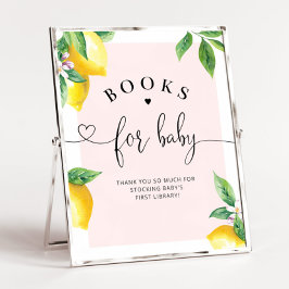 Roze Lemon boeken voor baby Poster