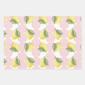Roze Lemon Verjaardag Wrapping Sheets Inpakpapier Vel (Voorkant 3)